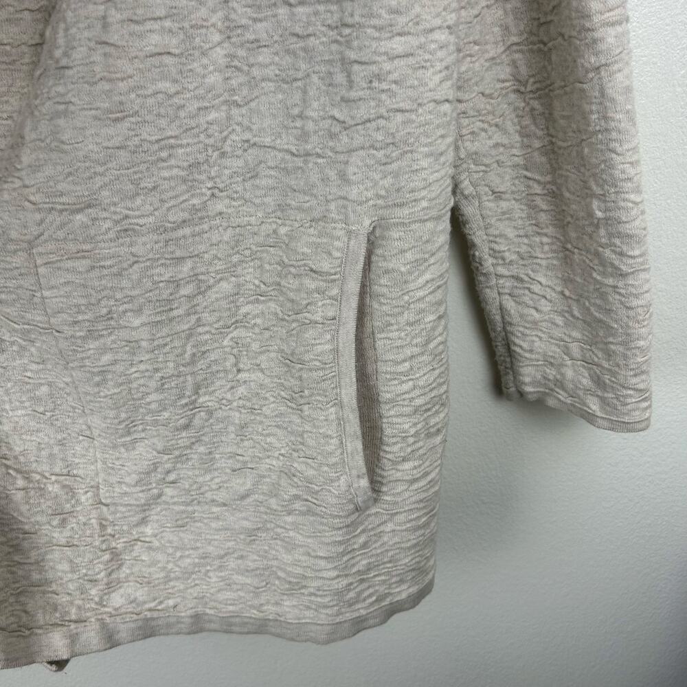 Pure J. Jill Open Front Cardigan Size M Beige Relaxed - Picture 7 of 7